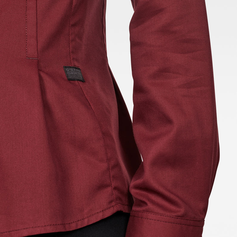 G-Star RAW® Camisa Syenite Slim Shirt Rojo detail shot