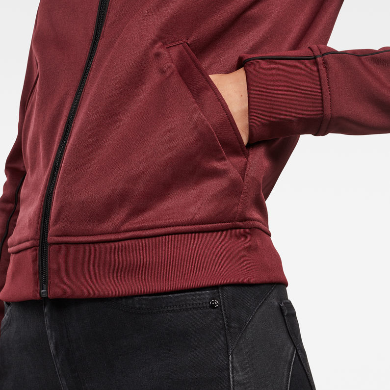 G-Star RAW® Sweat Lanc Slim Tracktop Rouge detail shot