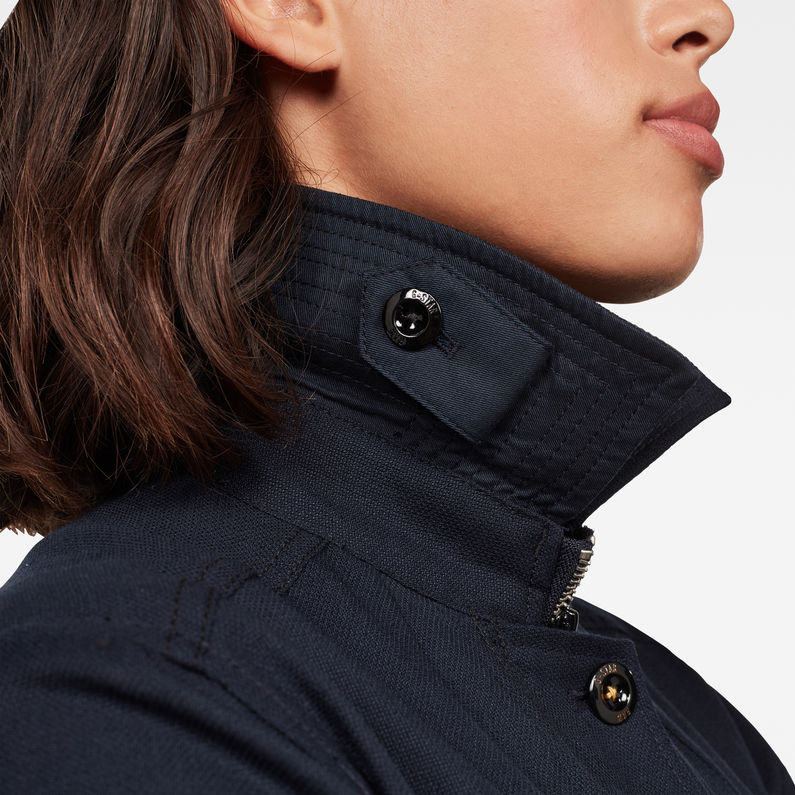 G-STAR® Chisel A-Line Feldjacke Dunkelblau detail shot