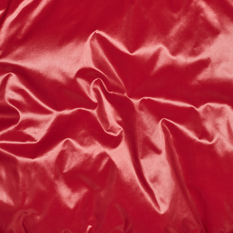 G-STAR® Whistler Hooded Quilted A-line Jacket Red fabric shot
