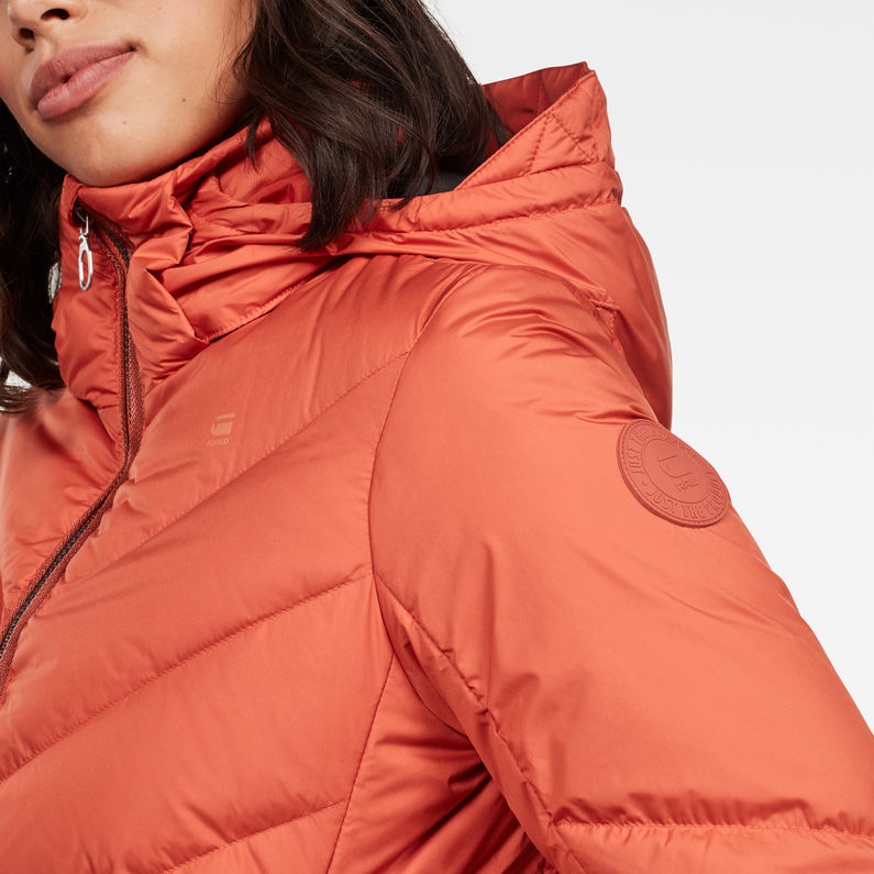 G-STAR® Whistler Slim Down Jacket Orange detail shot