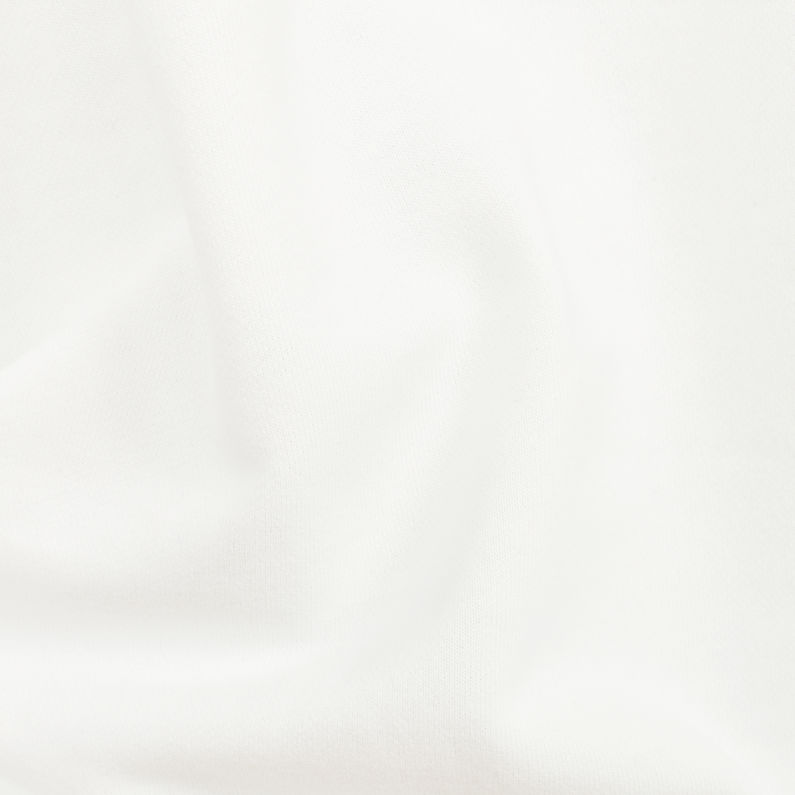 G-Star RAW® Sweat Graphic 10 Core Blanc fabric shot