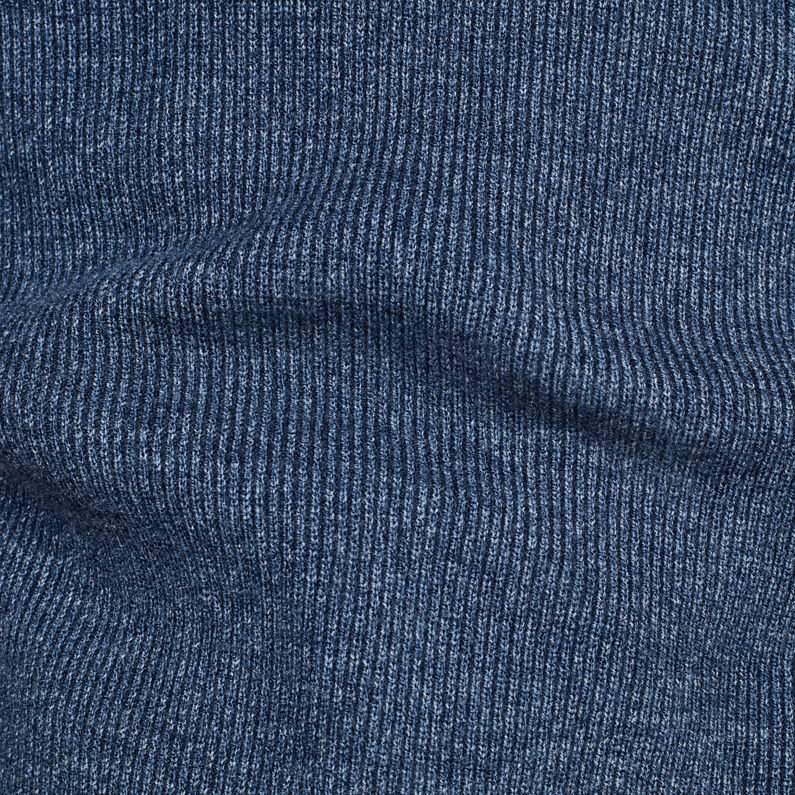 G-Star RAW® Suéter City Armour Knitted Azul intermedio fabric shot