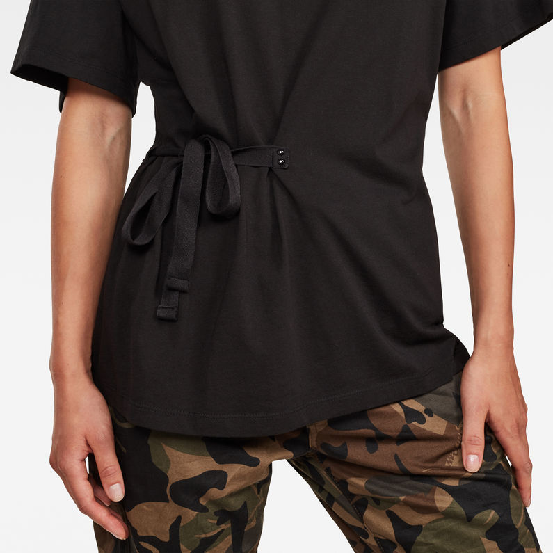G-Star RAW® Camiseta Disem Loose Negro detail shot