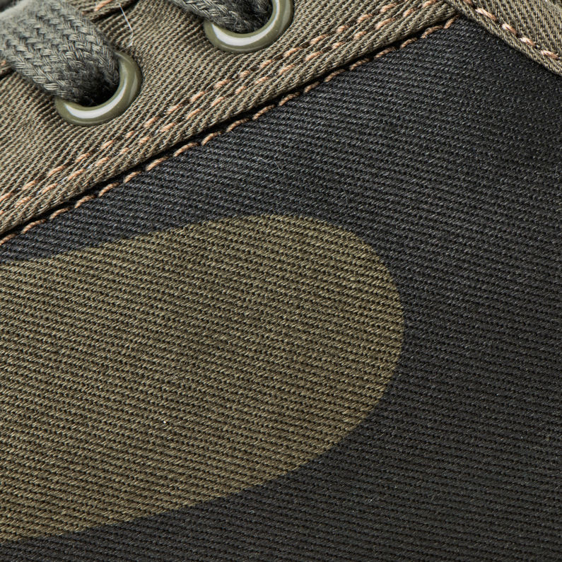 G-STAR® Strett III Camo Sneaker Green fabric shot