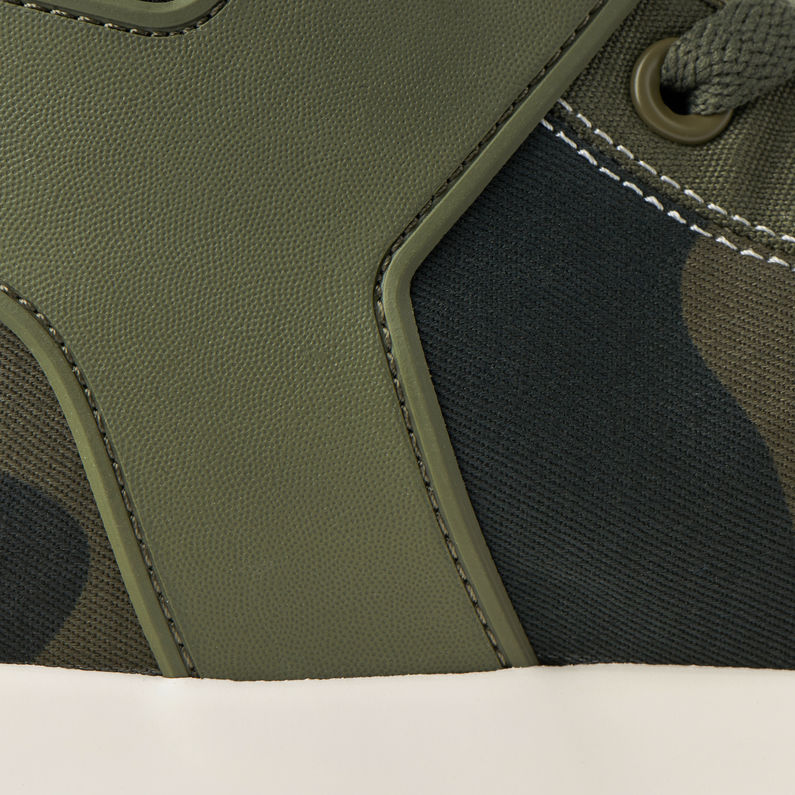 G-Star RAW® Rackam Tendric Mid Sneakers Green fabric shot