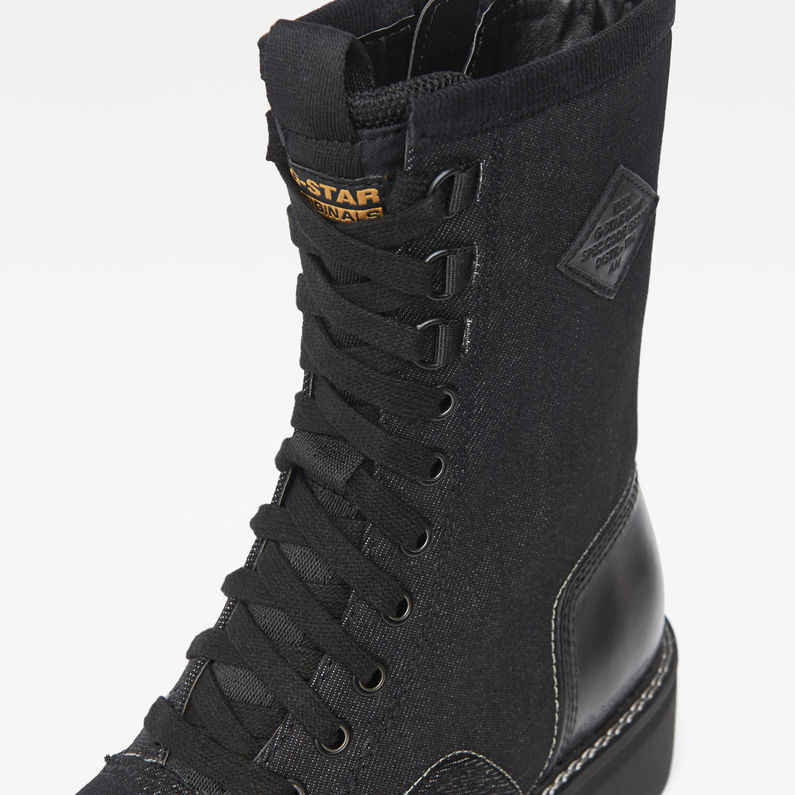 G-STAR® Minor Stiefel Schwarz detail