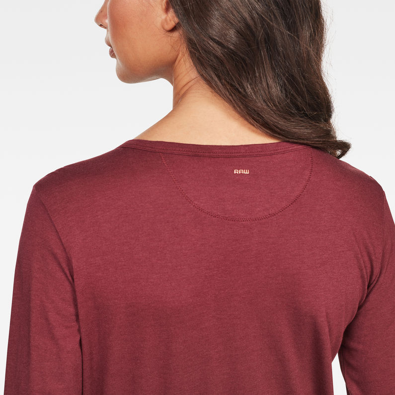 G-Star RAW® Mysid Optic Slim Granddad Top Red detail shot
