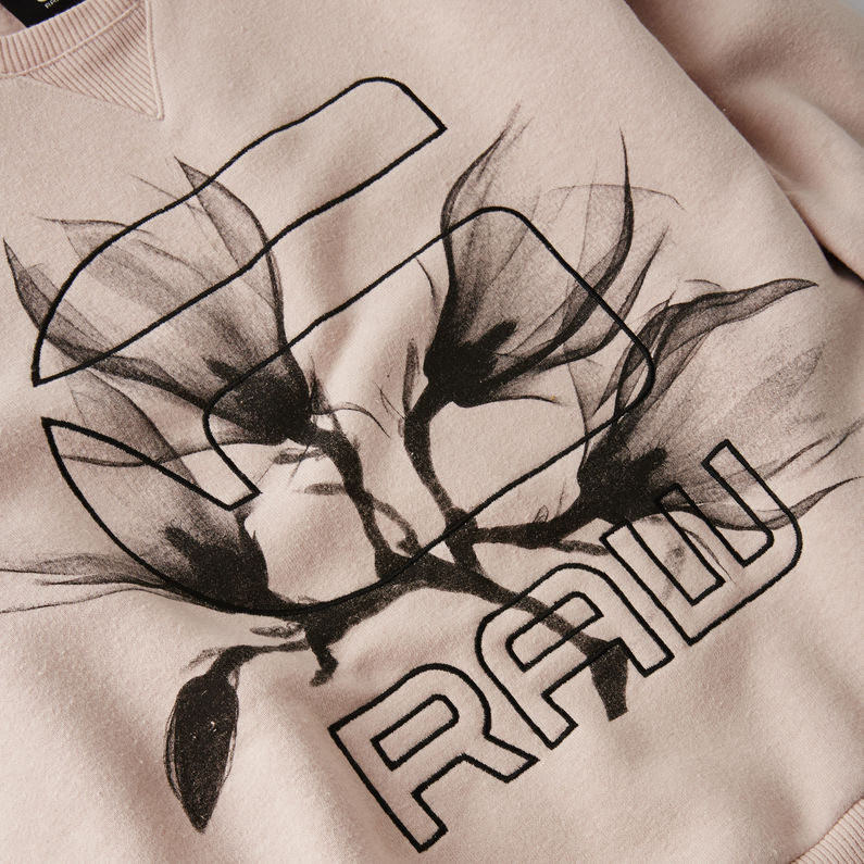 G-Star RAW® Sudadera Graphic Rosa detail shot
