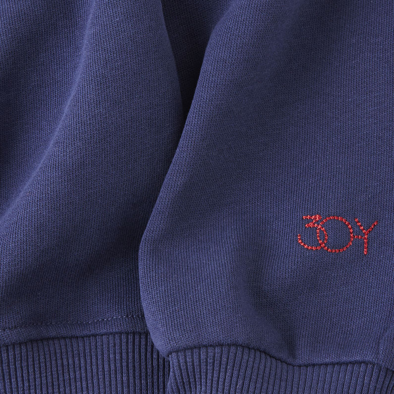 G-Star RAW® 30yr Sweater Bleu foncé fabric shot