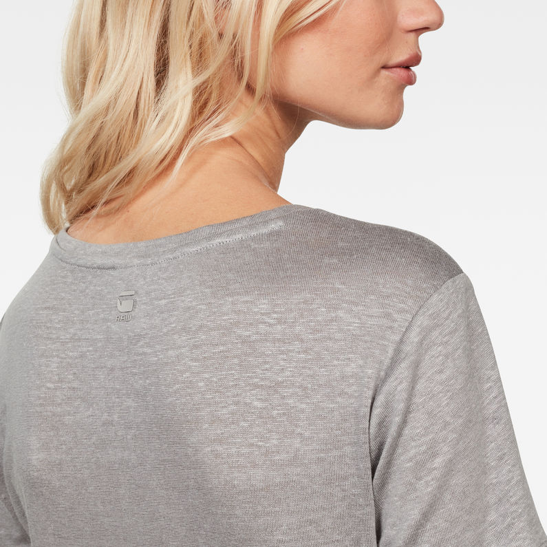 G-Star RAW® Camiseta Deep Gris detail shot