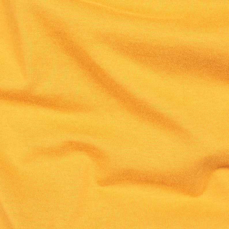 G-Star RAW® Camiseta Shelo Amarillo fabric shot