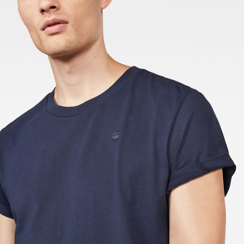 G-Star RAW® T-shirt Shelo Bleu foncé detail shot