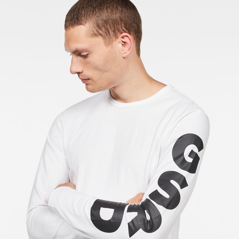 G-Star RAW® Camiseta Ghasu Blanco detail shot