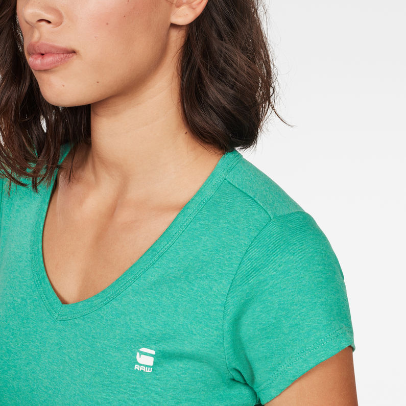 G-Star RAW® Eyben Slim Top Green detail shot