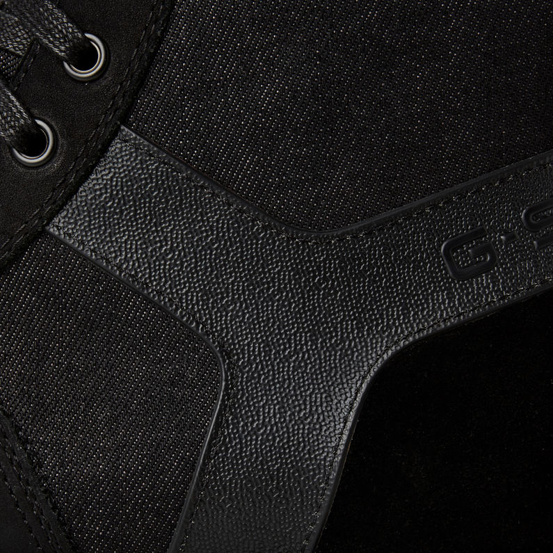 G-STAR® Powell Y Boots Black fabric shot