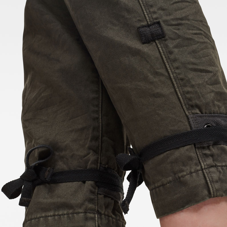 G-STAR® Army Radar Boyfriend Strap Pant Grey detail shot