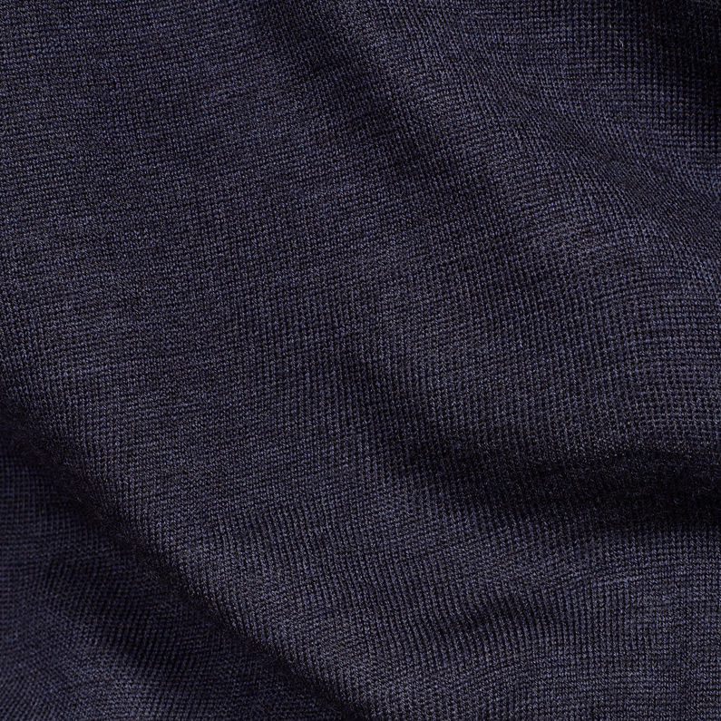 G-STAR® MAXRAW III Polo Knit Dark blue fabric shot