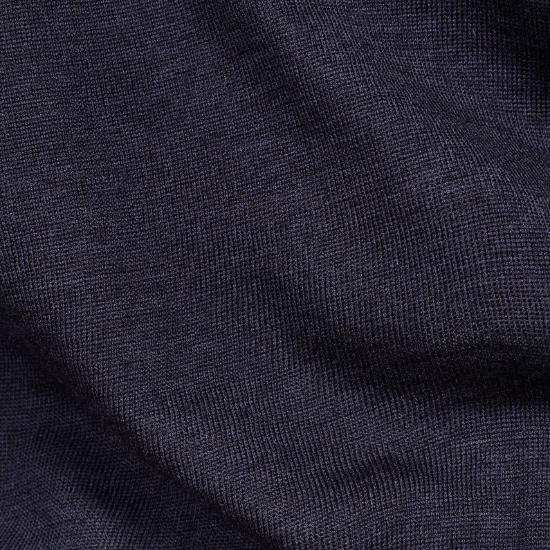 G-Star RAW® MAXRAW III Polo Knit Bleu foncé fabric shot