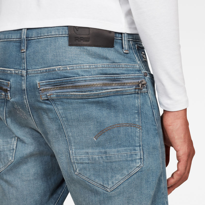 G-Star RAW® Jeans Tobog 3D Relaxed Tapered Azul claro detail shot