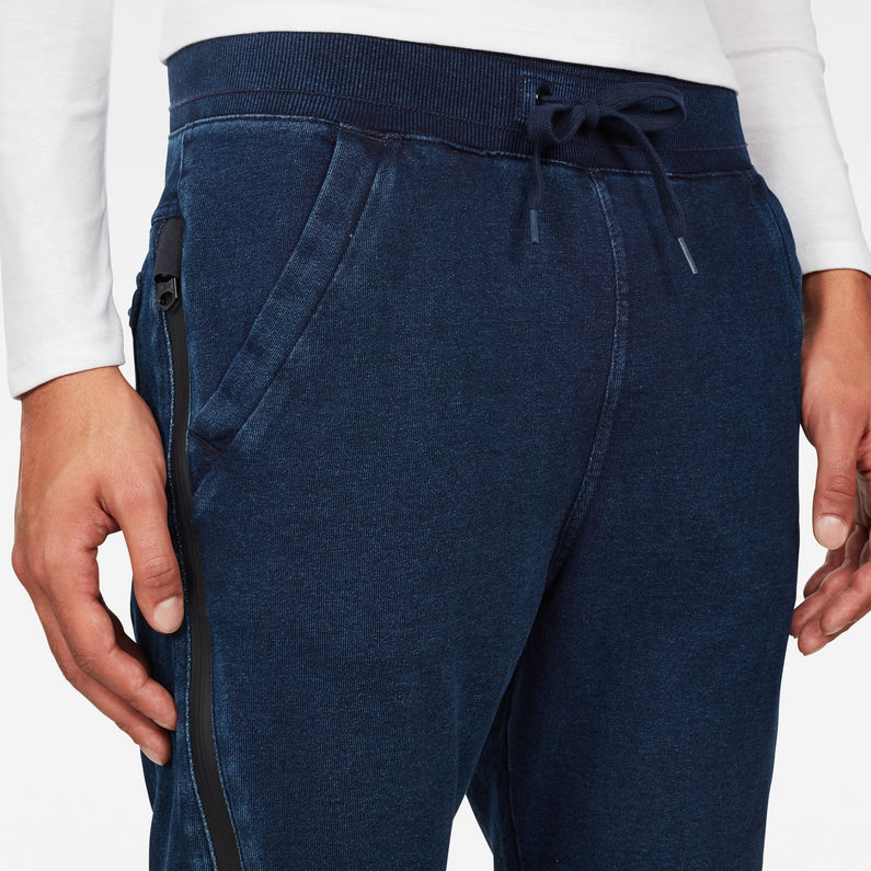 G-Star RAW® Pantalon de jogging Slim Tapered Bleu foncé detail shot
