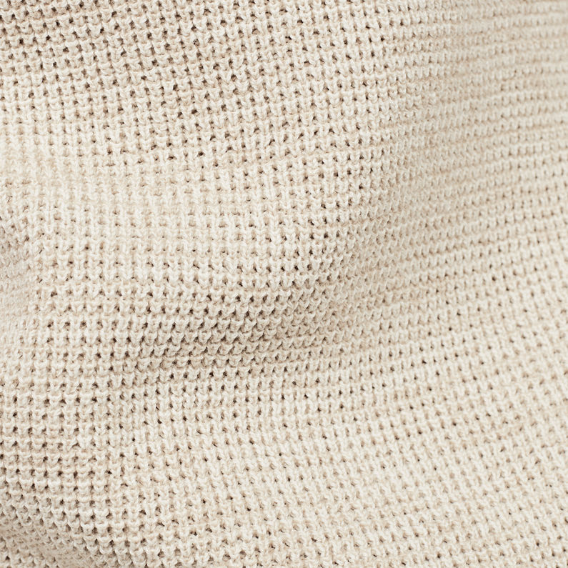G-Star RAW® Suzaki Stripe Knitted Sweater Beige fabric shot