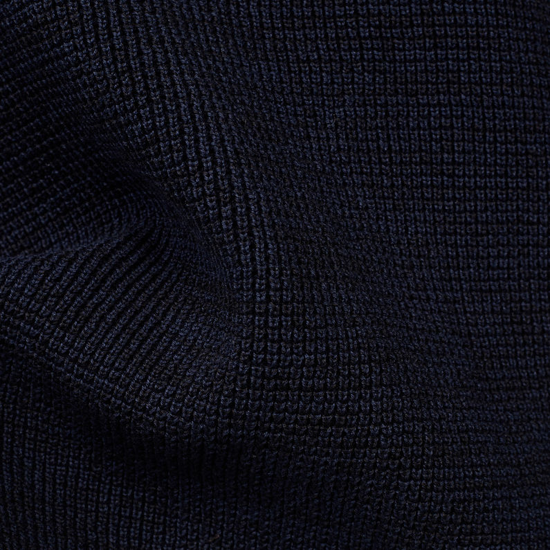 G-Star RAW® Pull en maille Suzaki Stripe Bleu foncé fabric shot