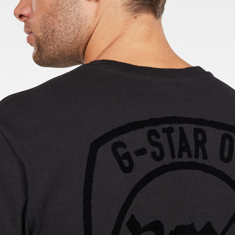 G-Star RAW® Graphic 10 Top Black detail shot