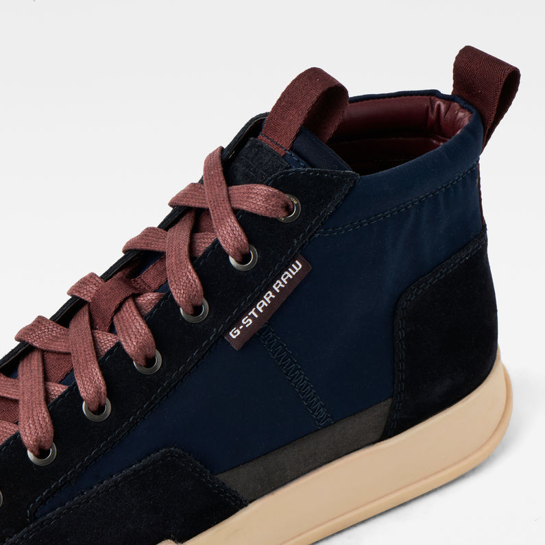 G-STAR® Rackam Core Mid Sneaker Dunkelblau detail