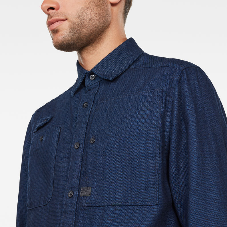 G-STAR® Utility HA Straight Shirt Dark blue detail shot