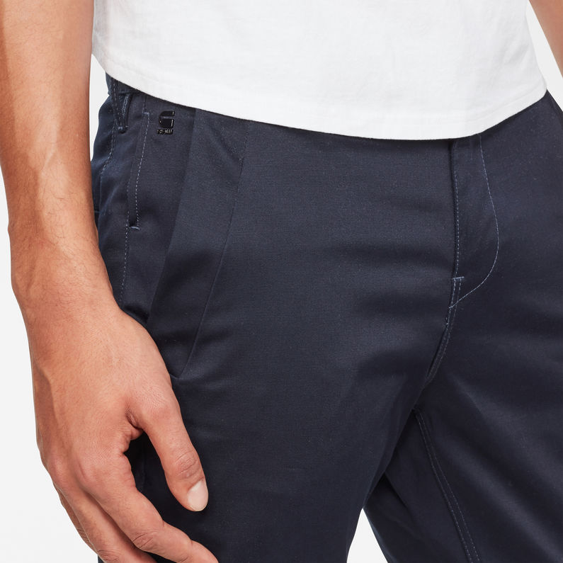 G-Star RAW® Bronson Slim Chino Dunkelblau detail shot