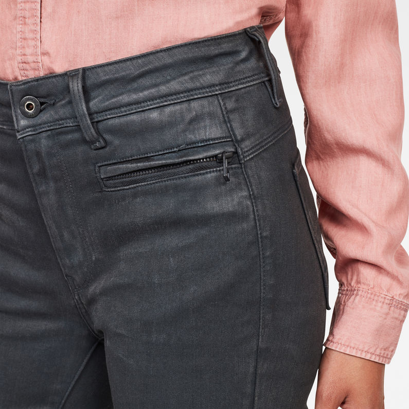 G-STAR® Ashtix Super Skinny Ankle Jeans Schwarz detail shot