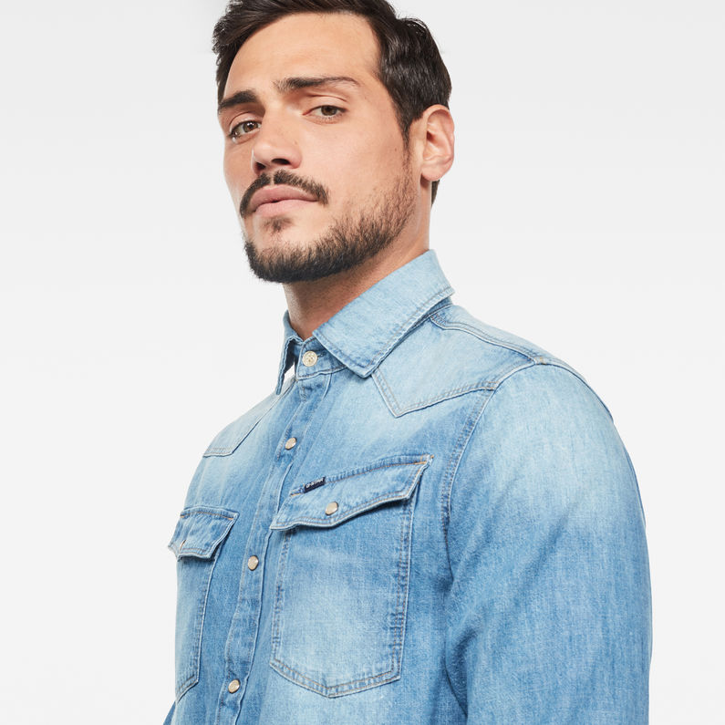 G-Star RAW® 3301 Straight Shirt Medium blue