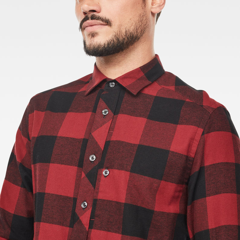 G-Star RAW® Stalt Straight Shirt Red detail shot