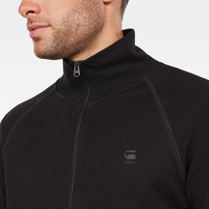 G-Star RAW® Haut Jirgi Zip Noir detail shot