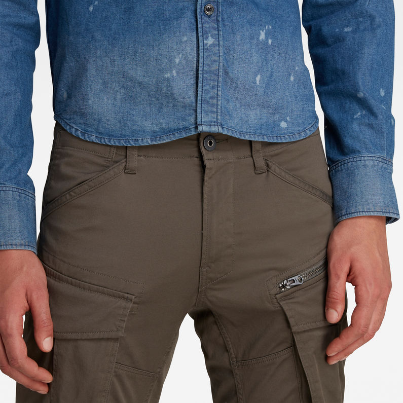 G-Star RAW® Rovic Zip 3D Tapered Pant Gris detail shot