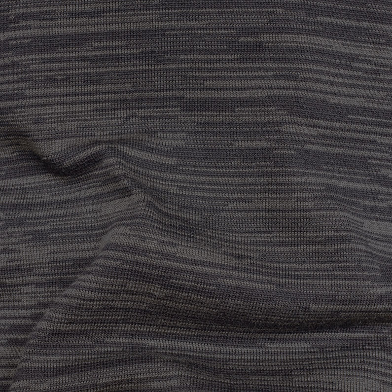 G-Star RAW® Zip Through Solli knitted Sweater Black fabric shot