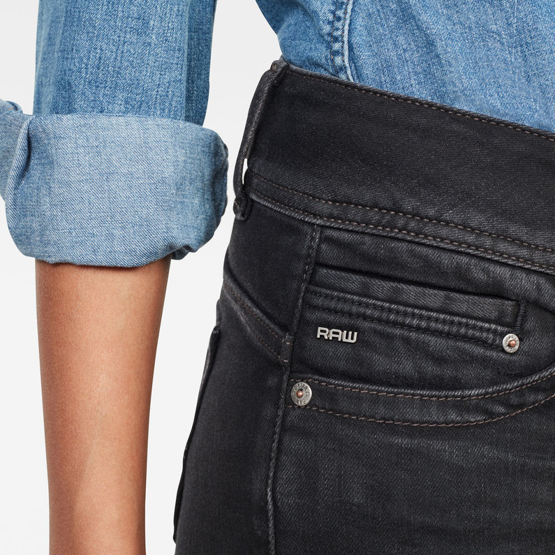G-Star RAW® Midge Mid Straight Jeans Grau