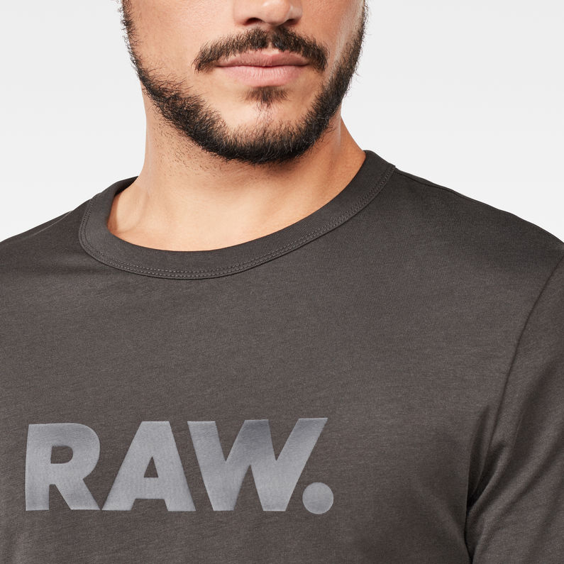 G-Star RAW® T-shirt Holorn Gris detail shot