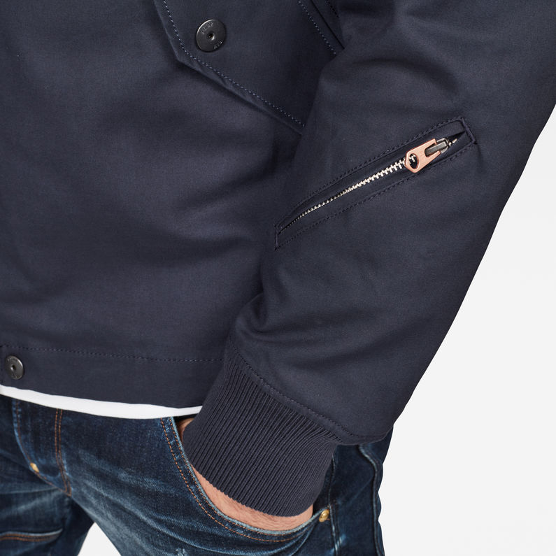G-STAR® Stadial Bomber Jacket Dark blue detail shot