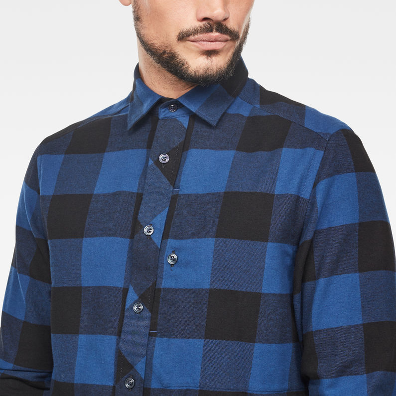 G-Star RAW® Stalt Straight Shirt Dark blue detail shot