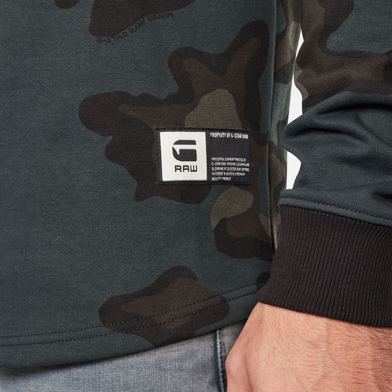 G-Star RAW® Graphic 7 Sweater Black detail shot