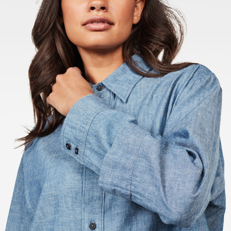 G-Star RAW® GSRR Lanc Shirt Donkerblauw detail shot