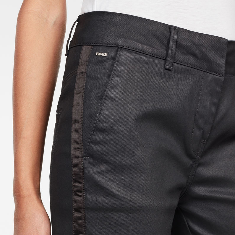 G-Star RAW® Chinos Tuxedo Mid Slim Negro detail shot