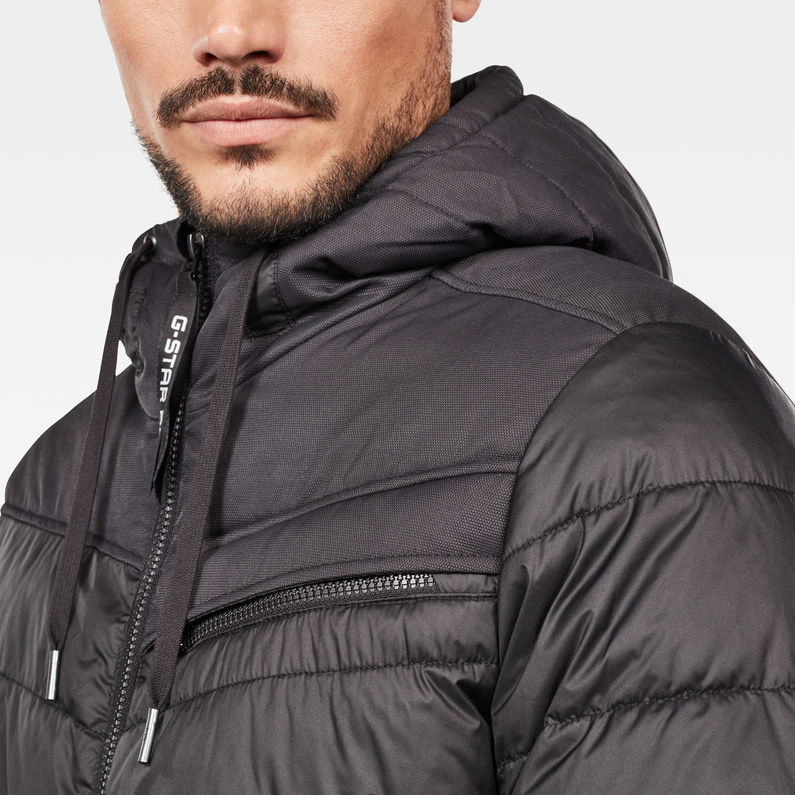 G-STAR® Attacc Quilted Jacket Black detail shot