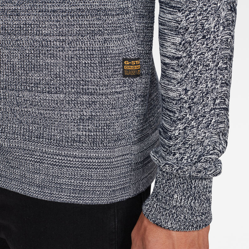 G-Star RAW® Pull en maille Muzaki Gris detail shot