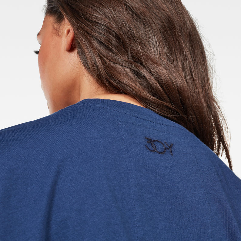 G-Star RAW® 30 Year Graphic Boyfriend Top Dark blue detail shot