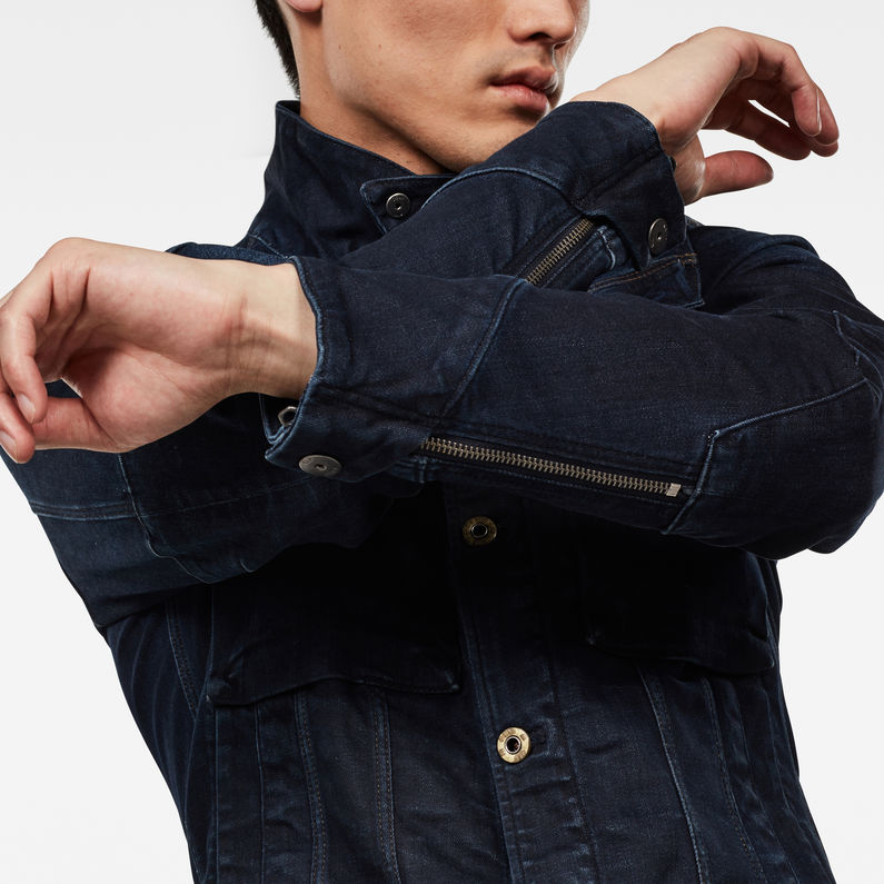 G-Star RAW® Vodan Slim Jacket Dunkelblau detail shot