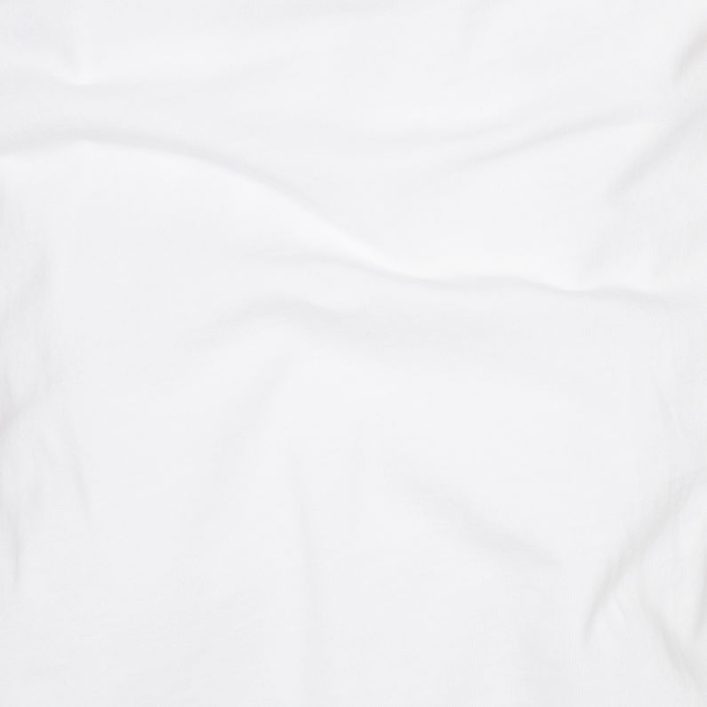 G-Star RAW® Top 30 Years Graphic Boyfriend Blanco fabric shot