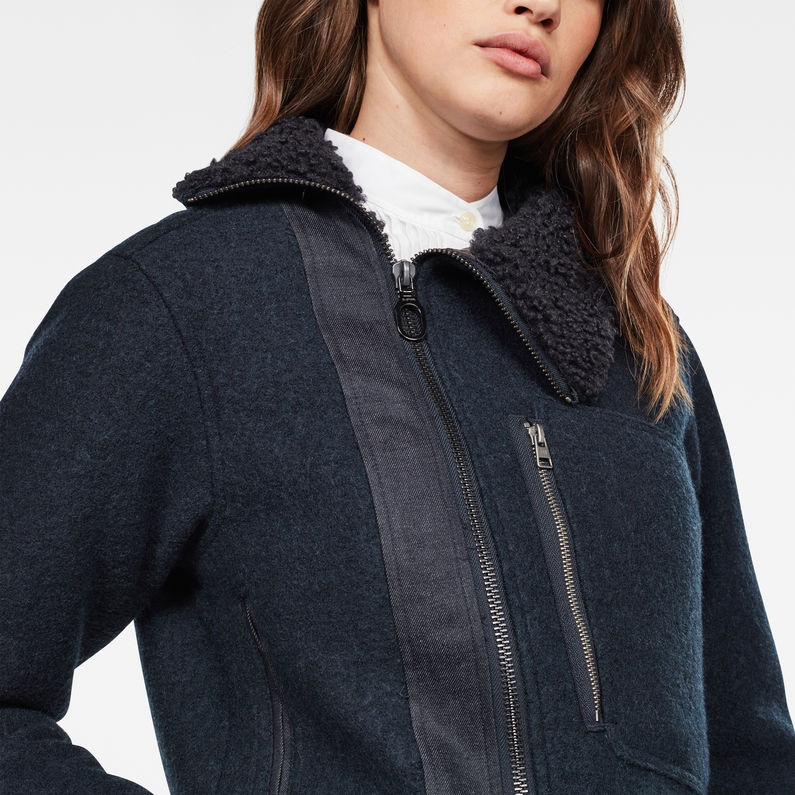 G-STAR® Dielec Jacke Dunkelblau detail shot